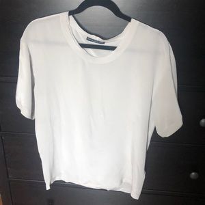 Dolce & Gabbana short sleeve silk blouse, 36, NEW